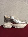 422 Kalın Benekli Taban Günlük Kadın Spor Ayakkabı  Gümüş