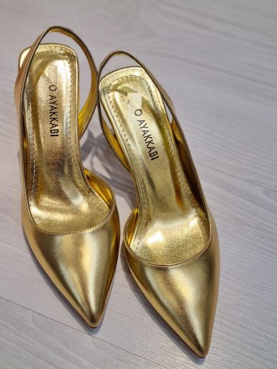 020 Zara Ince Topuk Günlük Rahat Kadın Ayakkabı  Altın resmi