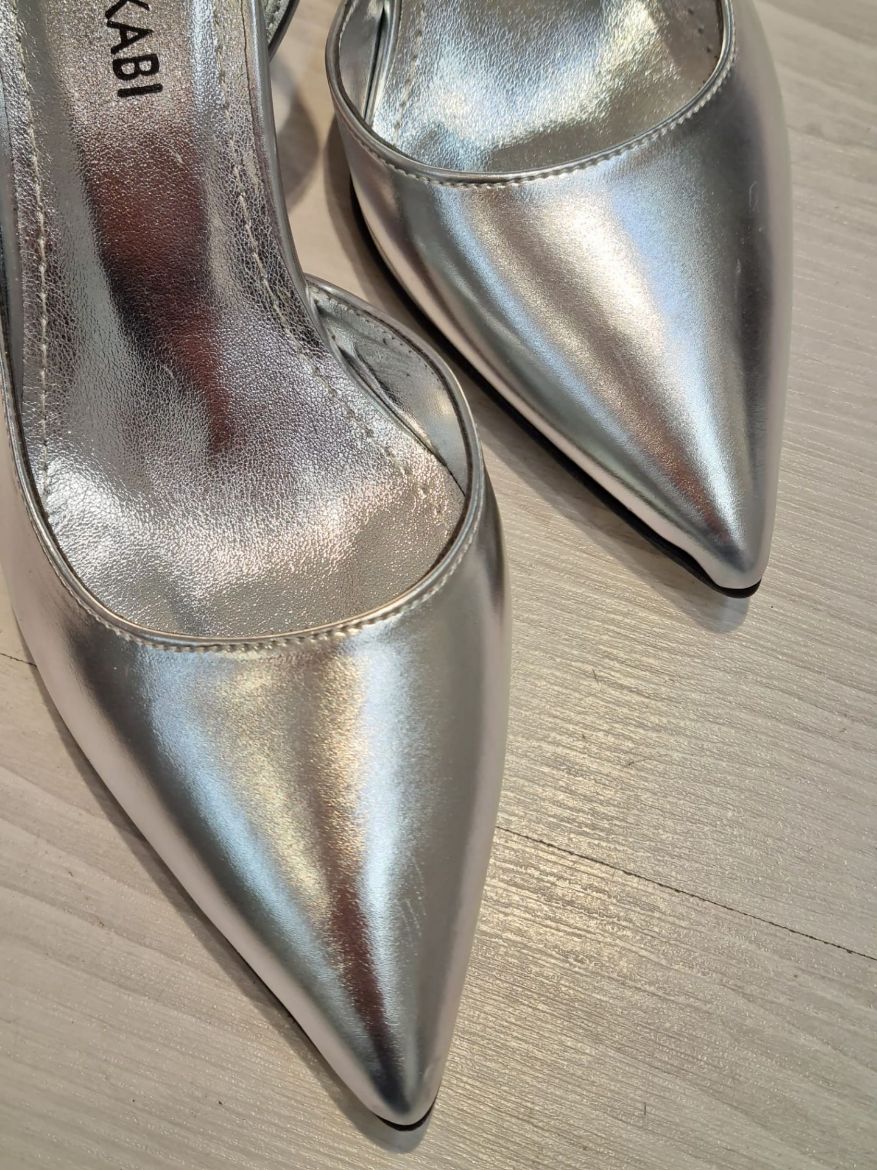 020 Zara Ince Topuk Günlük Rahat Kadın Ayakkabı  Gümüş resmi