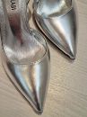 020 Zara Ince Topuk Günlük Rahat Kadın Ayakkabı  Gümüş