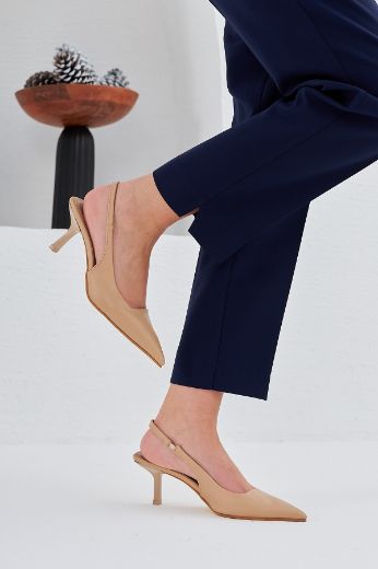 992 Minik Topuk Günlük Kadın Rahat Ayakkabı  NUDE resmi