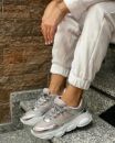 221 Kabartma Taban Günlük Kadın Spor Ayakkabı  Gümüş
