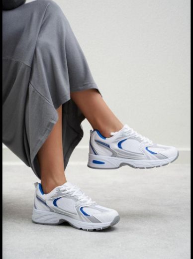 270 New Balance 590 Günlük Kadın Sneaker Ayakkabı  BEYAZ- MAVİ resmi