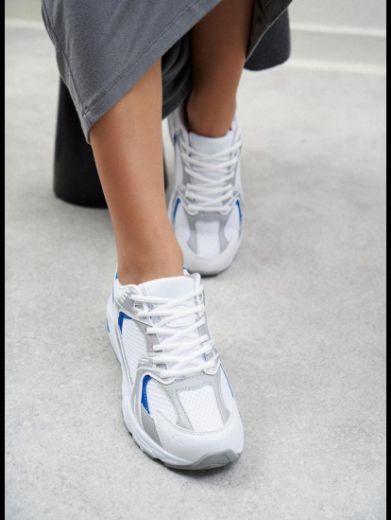 270 New Balance 590 Günlük Kadın Sneaker Ayakkabı  BEYAZ- MAVİ resmi